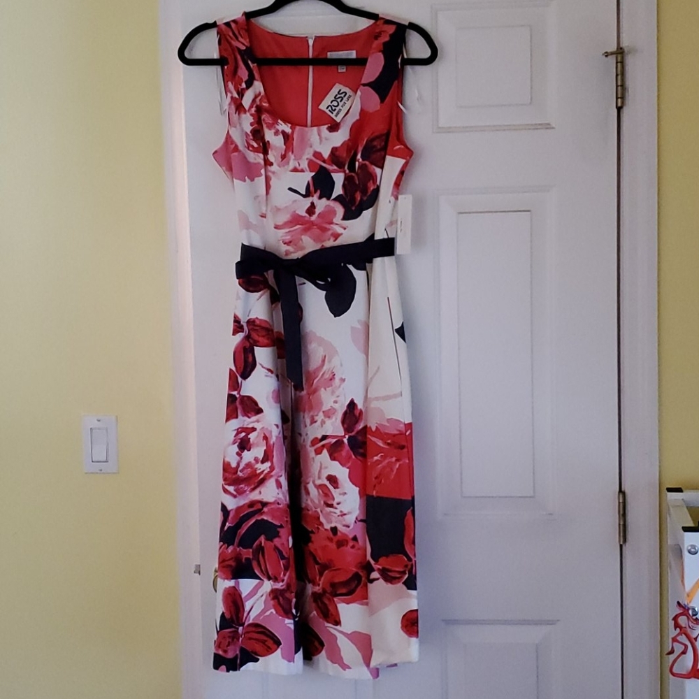 Mid Length Floral Dress